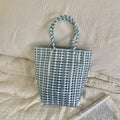 Minimalist Solid Color Hollow Hand Woven Handbag 8CW6BBG523L