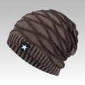 Winter Star Solid Color Fleece-Lined Knit Beanie 6W6HAT661