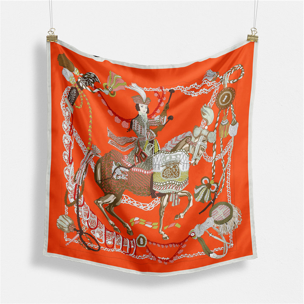 Abstract Silk Square Scarf - DippedShop Wholesale - #6675