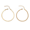 Minimalist Gold Plated Double - DippedShop Wholesale - #6035