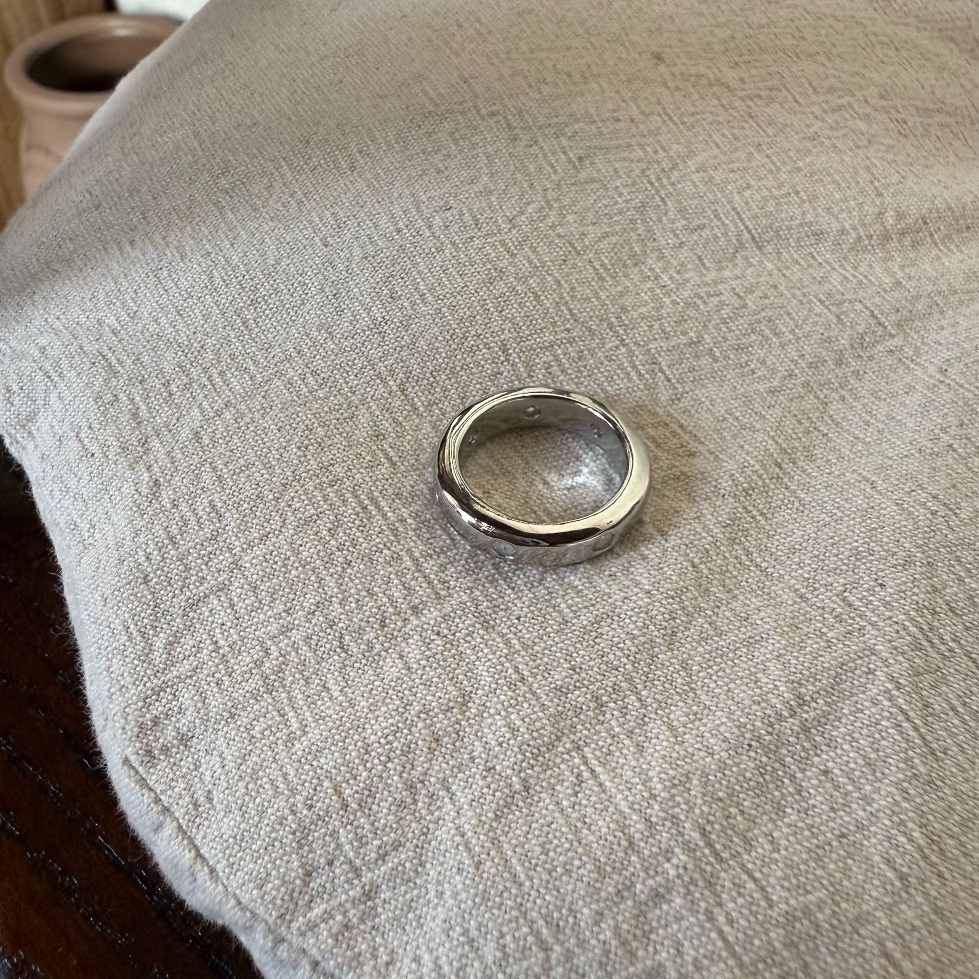Vintage Natural Stone Stackable Finger Ring 6W6JRG297