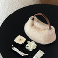 Cute Fluffy Faux Fur Dumpling Crossbody Bag 6W10BBG2389
