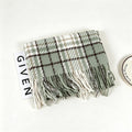 Tartan Plaid Tassel Scarf - DippedShop Wholesale - #4355