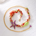 Chunky Starfish Shell Gold Plated Waist Chain 8ZA6JBC102T