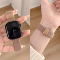 Simple Solid Color Nylon Weave Magnetic Watch Band 6W6JWA112