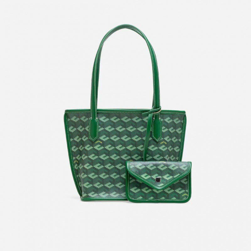 Simple Color Block Large Capacity Tote Bag 6W10BBG1978