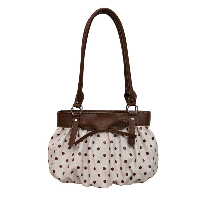 Fashion Color Contrast Polka Dots Shoulder Bag 6W10BBG1861