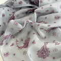 Vintage Leopard Print Polka Dots Long Silk Scarf 6W6NSC220