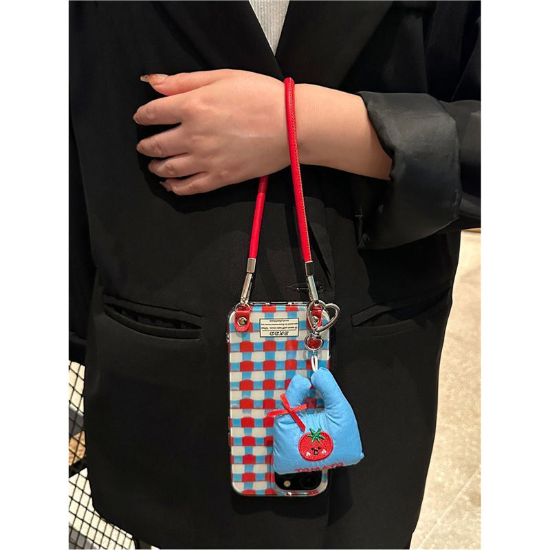 Plaid Crossbody Phone Case - DippedShop Wholesale - #2691