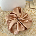 Oversized Solid Color Satin Elastic Scrunchies MK2BW6W6HSR48