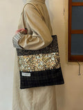 Sparkly Sequin Splicing Shoulder Tote Bag 6W10BBG1994