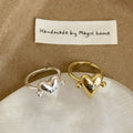 Gold Plated Heart Fidget Ring - DippedShop Wholesale - #6739
