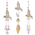 Sparkling Hummingbird Crystal Sun Catcher Wind Chime 6H7HLS206