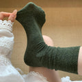 Cotton Slouchy Crew Socks - DippedShop Wholesale - #4739