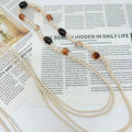 Boho-Style Handmade Weave Beaded Waist Belt 6W6JBT243