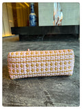 Trendy Hand-Woven Color Contrast Beach Handbag 8PU6BBG433T