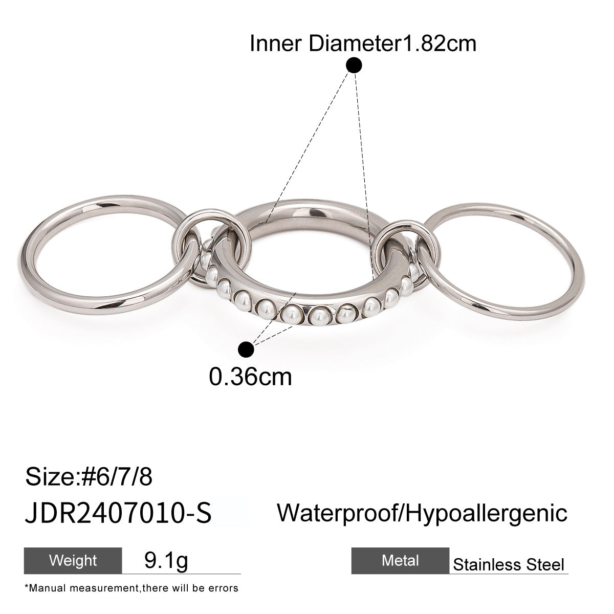 Multi-Layer Stackable Ring - DippedShop Wholesale - #9251
