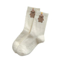 Winter Plush Animal Print Warm Crew Socks 6W8FSO519