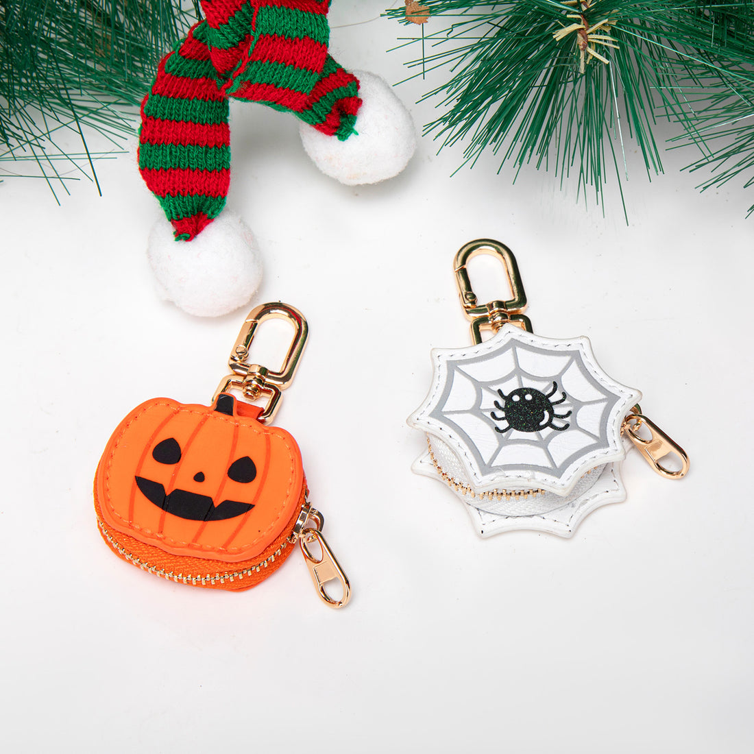 Halloween Pumpkin Keychain Bag Charm - DippedShop Wholesale - #9411