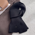 Solid Color Wool Blend Warm Knit Scarf 6W6NSC69