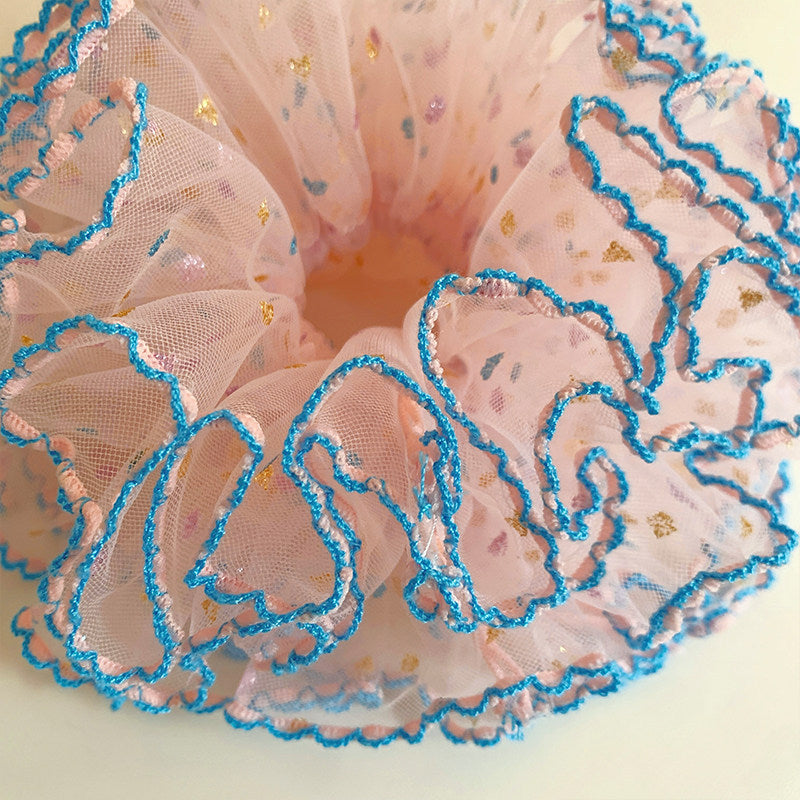 Pink Sequin Scrunchies - DippedShop Wholesale - #1683