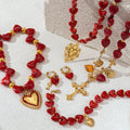 Acrylic Heart Choker Necklace - DippedShop Wholesale - #2755