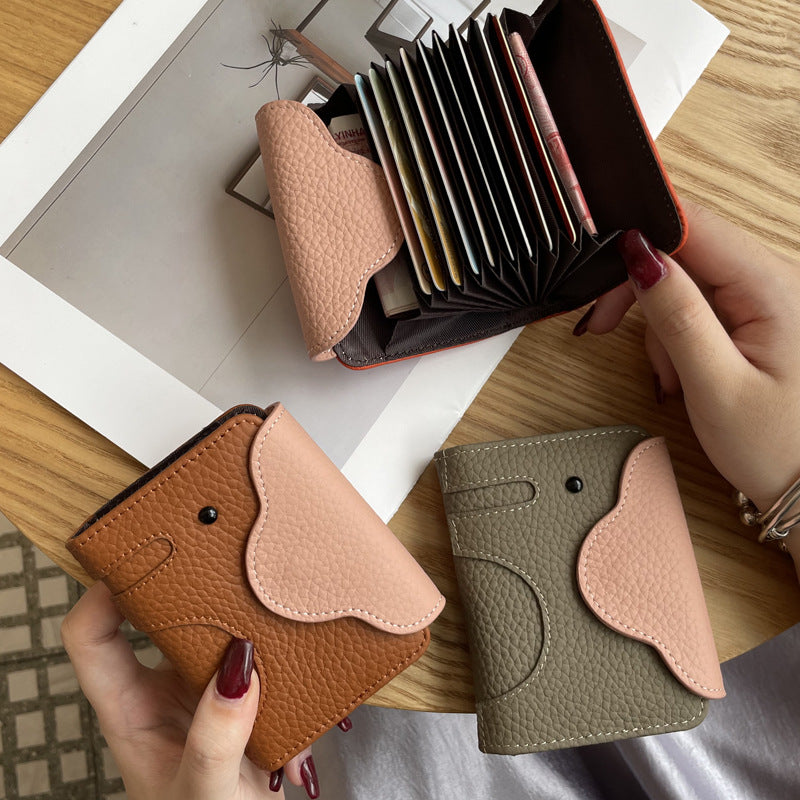 Funny Elephant Shape PU Coin Purse Wallet 6S10BWB118