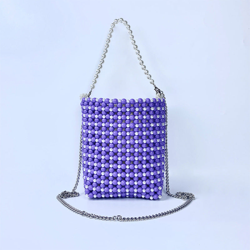 Handmade Pearl Beaded Handbag - DippedShop Wholesale - #2787