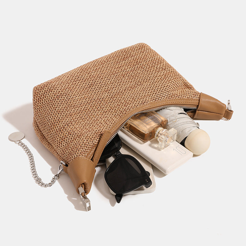 Straw Woven Crossbody Bag - DippedShop Wholesale - #1363