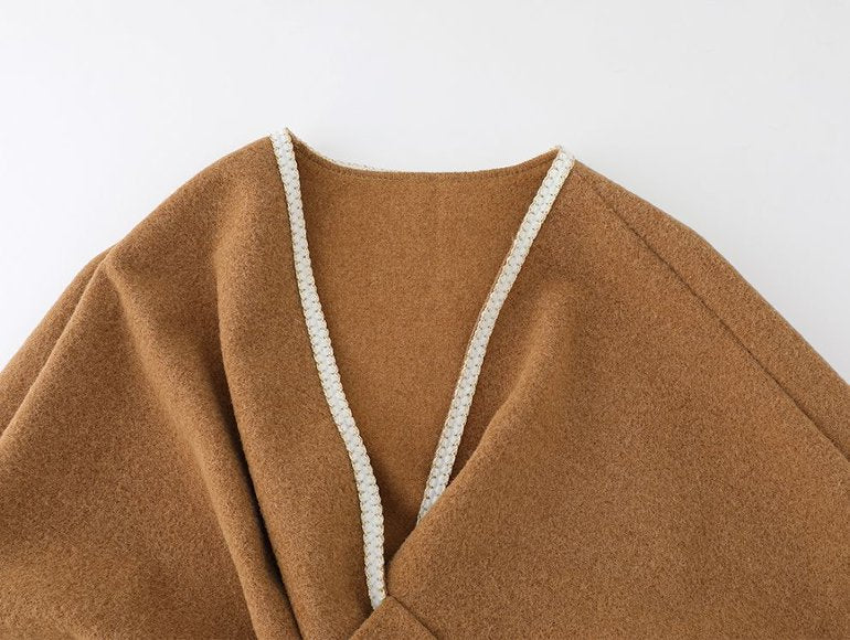 Shawl Wrap Poncho Sweater - DippedShop Wholesale - #2067