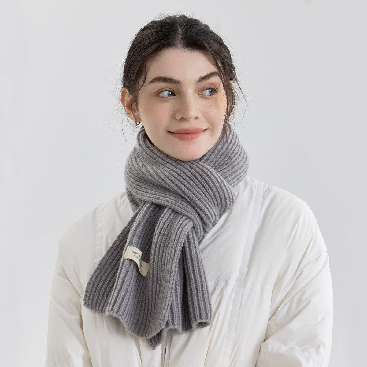 Versatile Knit Imitation Cashmere Scarf 6W6NSW251