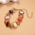Retro Gold Plated Resin Floral - DippedShop Wholesale - #9475