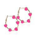Stylish USA Flag Star Shape Hoop Earrings 8ZA6JER196L
