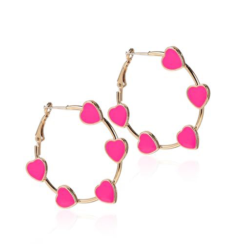 Stylish USA Flag Star Shape Hoop Earrings 8ZA6JER196L
