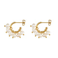 Pearl Tassel C-Shaped Earrings - DippedShop Wholesale - #0947