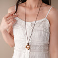 Geometric Resin Pendant Necklace - DippedShop Wholesale - #5091