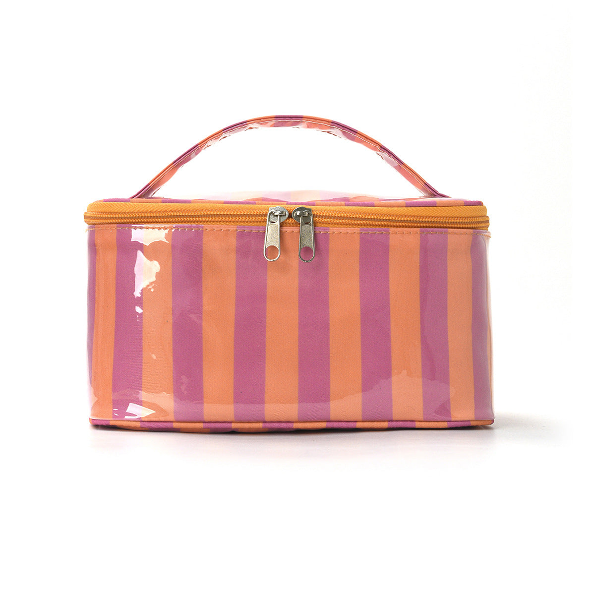 Color Block Striped Large Capacity Makeup Bag MK2BW6S10BOB62