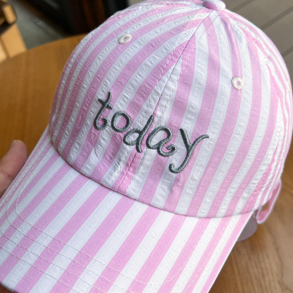 Striped Bowknot Baseball Cap - DippedShop Wholesale - #4787