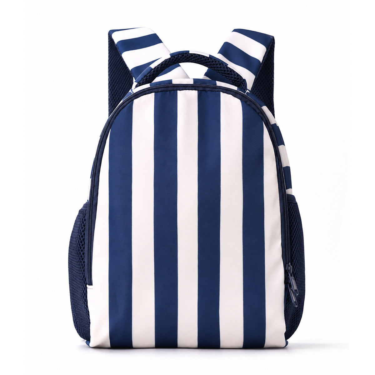 Casual Color Block Striped Large Capacity Backpack 6W10BBG1956