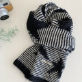 Star Embroidered Knit Scarf - DippedShop Wholesale - #3027