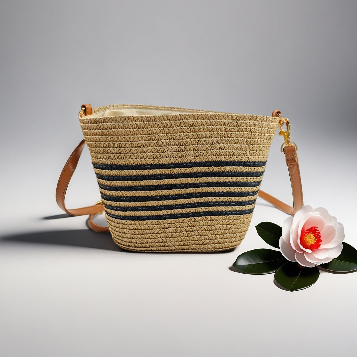 Straw Woven Crossbody Bag - DippedShop Wholesale - #3635