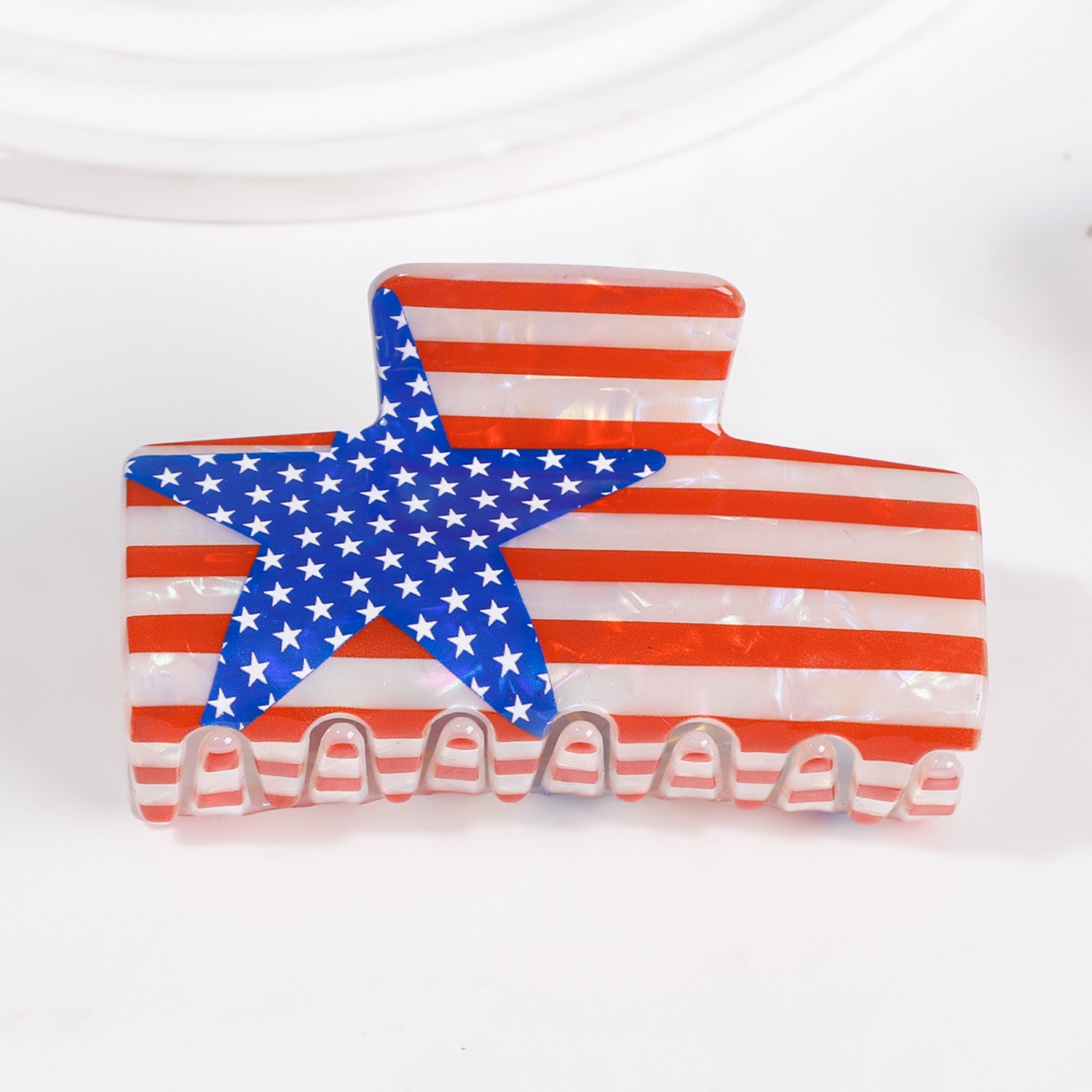 USA Independence Day Flag Hair Clip 8AS6HCP67T