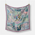 Abstract Silk Square Scarf - DippedShop Wholesale - #8819