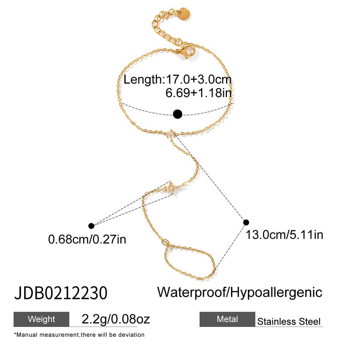 Classic Gold Plated Cubic Zirc - DippedShop Wholesale - #9635