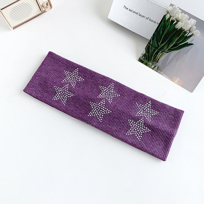 Rhinestone Star Knit Headband - DippedShop Wholesale - #2755