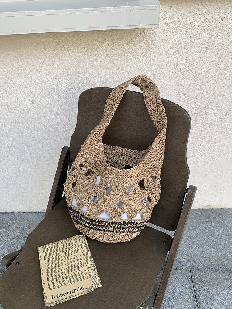 Vintage Straw Crochet Bag - DippedShop Wholesale - #5011