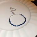 Elegant Rhinestones Floral Chain Bracelet 6W6JBR727