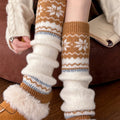 Fair Isle Knit Leg Warmers - DippedShop Wholesale - #3859