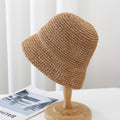 Minimalist Foldable Straw Hat - DippedShop Wholesale - #3907