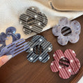 Fashion Polka Dots Hollow Flower Shape Hair Claw 6W6HCP1293